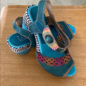 Spring Step L’Artiste 2” heel open toe shoes